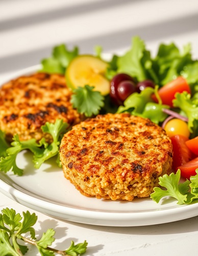 ویژگی ها ی کتلت کینوا وگن گوویندا