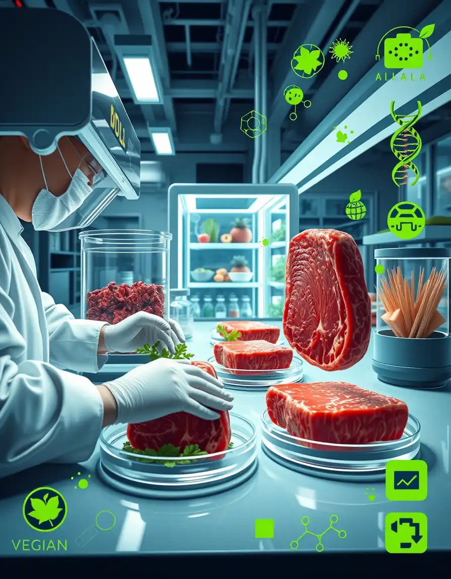 نقش زیست‌فناوری در تولید طعم و بافت گوشت‌های گیاهی