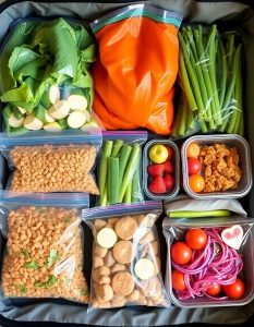 غذاهای گیاهی در سفر