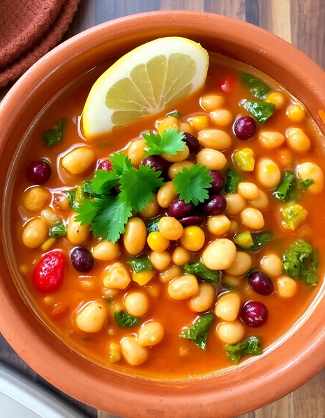 آش شله‌قلمکار گیاهی