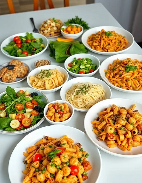 تهیه غذاهای وگان برای وعده‌های اصلی خانواده