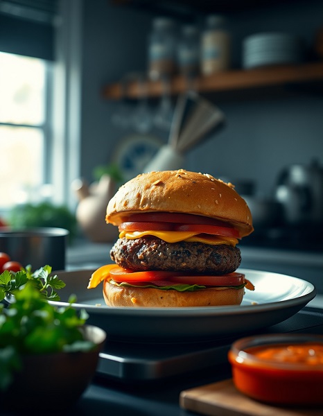مزایای همبرگر گیاهی خانگی